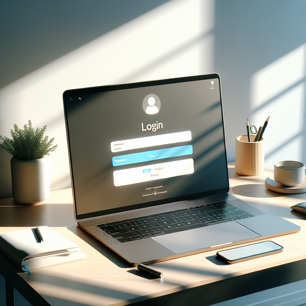 Login process illustration